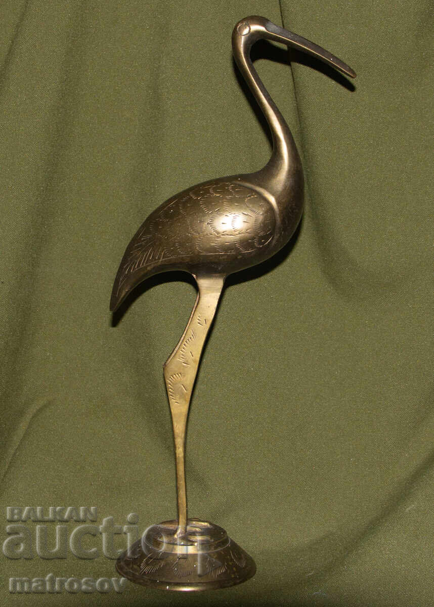 Brass decorative statue sculpture heron with price 180.00 BGN | € 92.03
