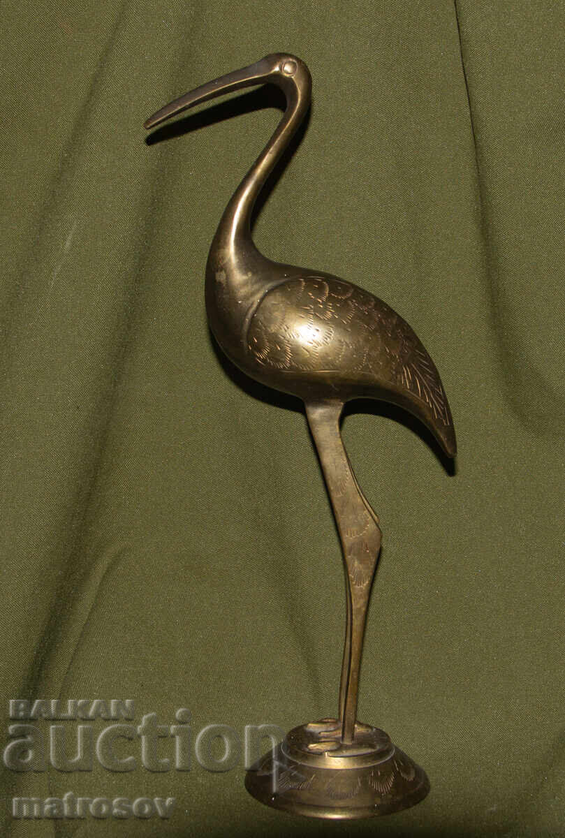 Delivery of Brass decorative statue sculpture heron