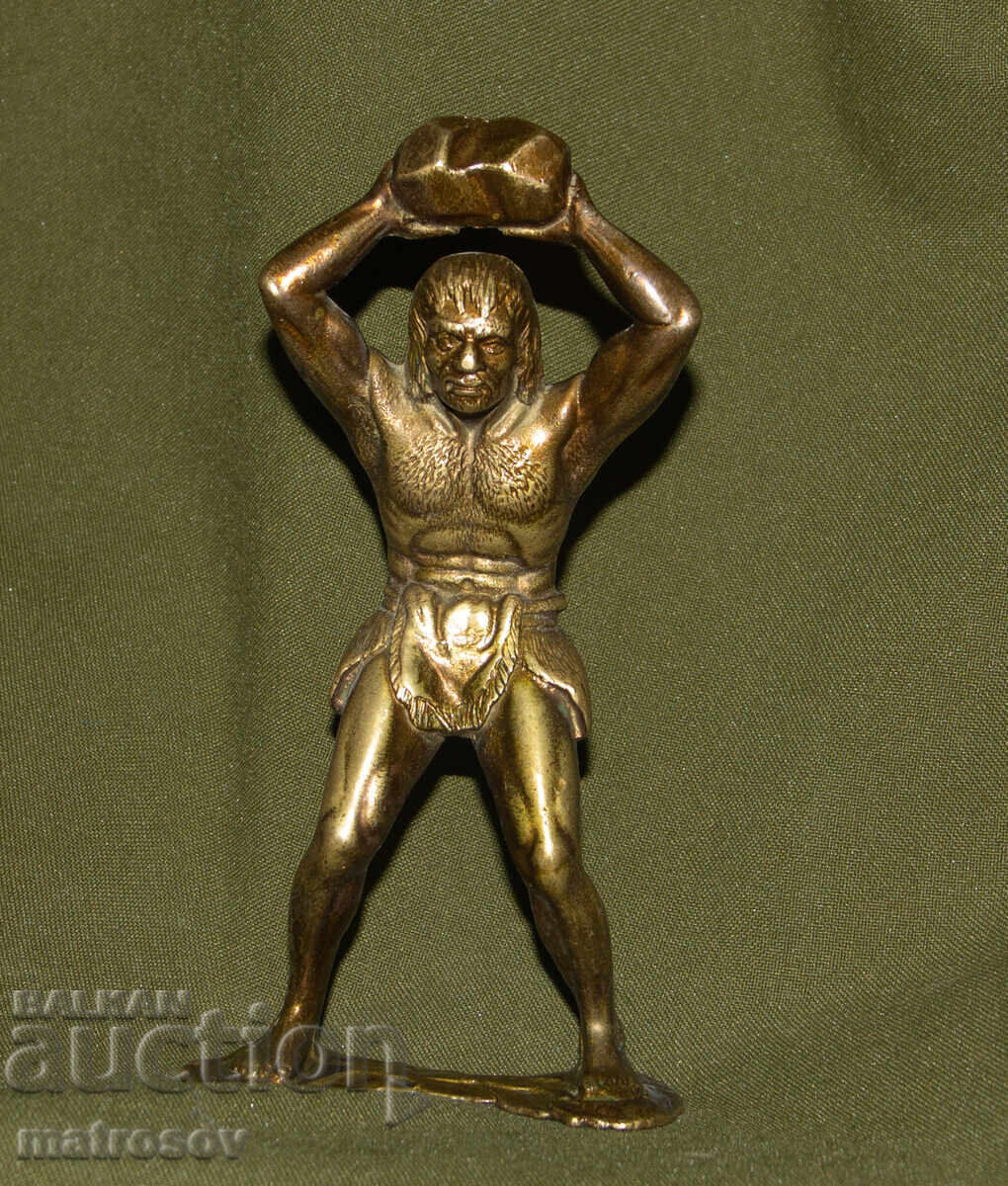 Δημοπρασία Αυθεντικό μπρούτζινο γλυπτό Νεάντερταλ