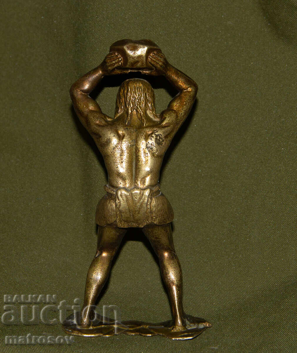 Αυθεντικό μπρούτζινο γλυπτό Νεάντερταλ - 5