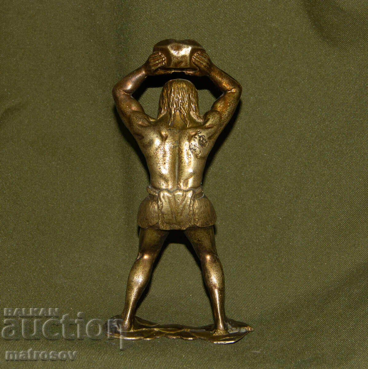 Αυθεντικό μπρούτζινο γλυπτό Νεάντερταλ - 6