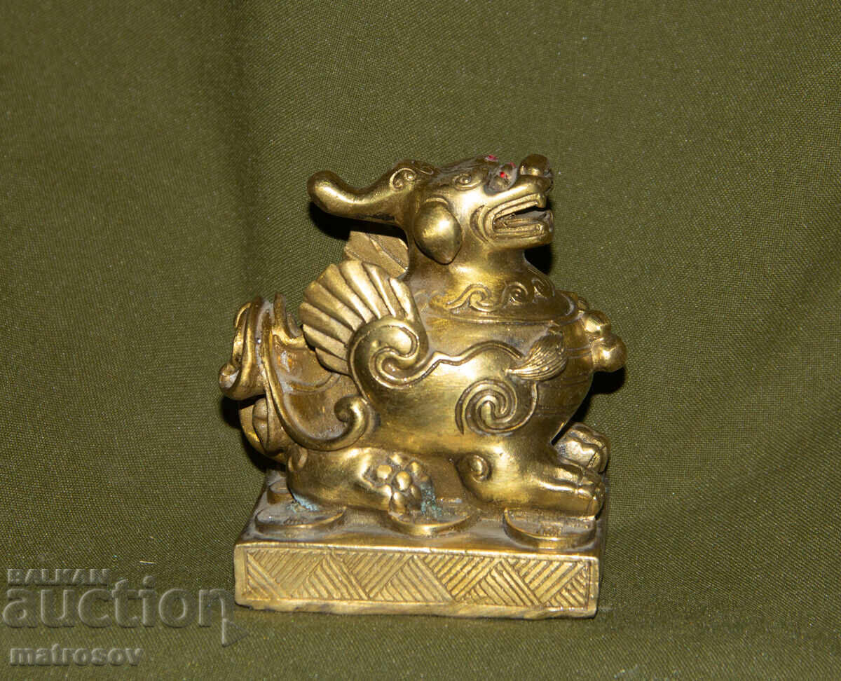Brass figure Chinese mythology Foo Dog with price 200.00 BGN | € 102.26