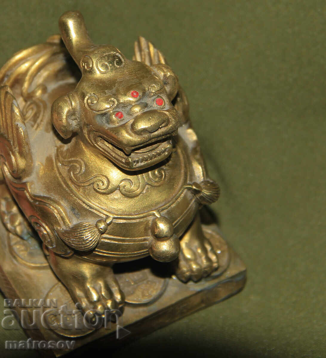 Delivery of Brass figure Chinese mythology Foo Dog