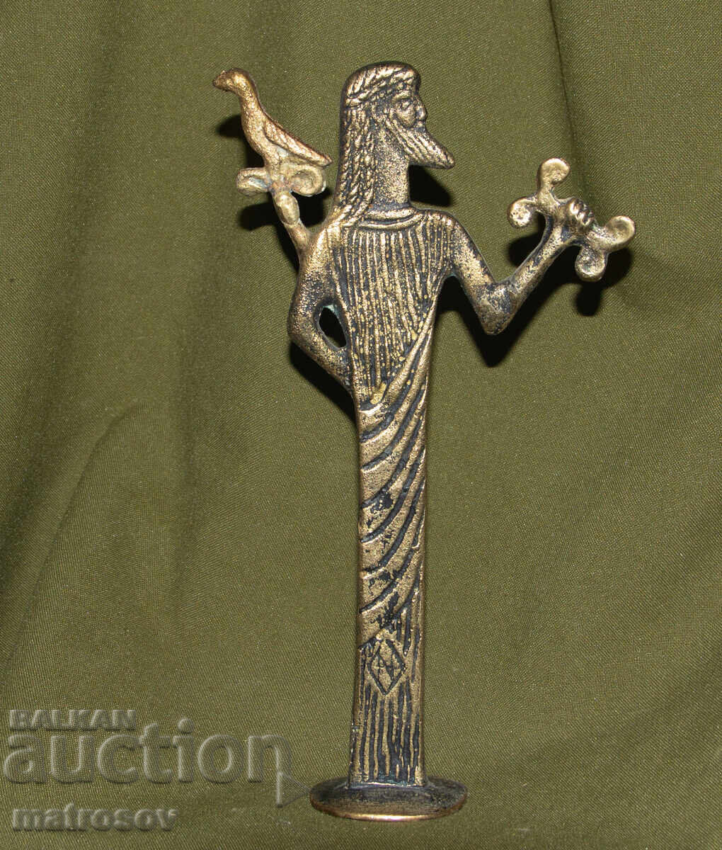 Бронзова фигура гръцка митология Зевс с цена 160.00 лв. | € 81.81