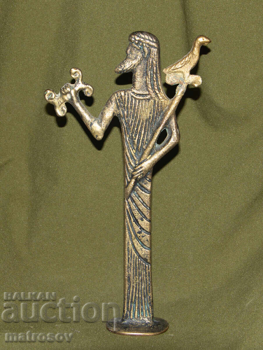 Бронзова фигура гръцка митология Зевс - 5