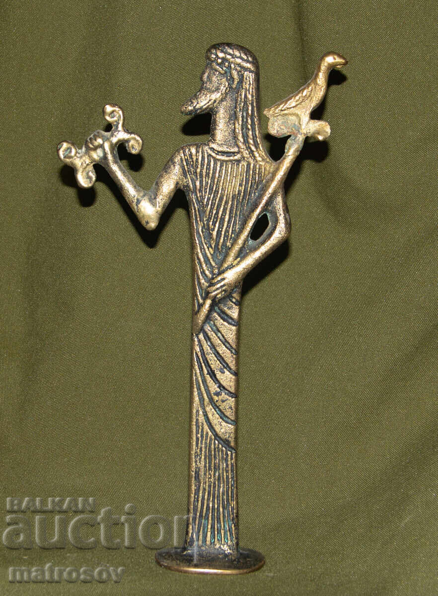 Бронзова фигура гръцка митология Зевс - 6