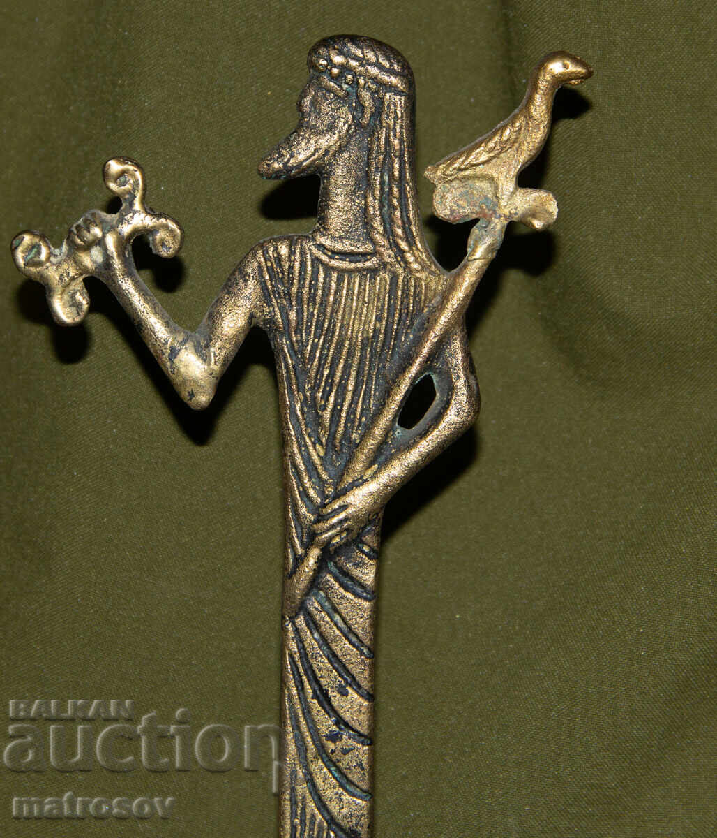 Бронзова фигура гръцка митология Зевс - 7