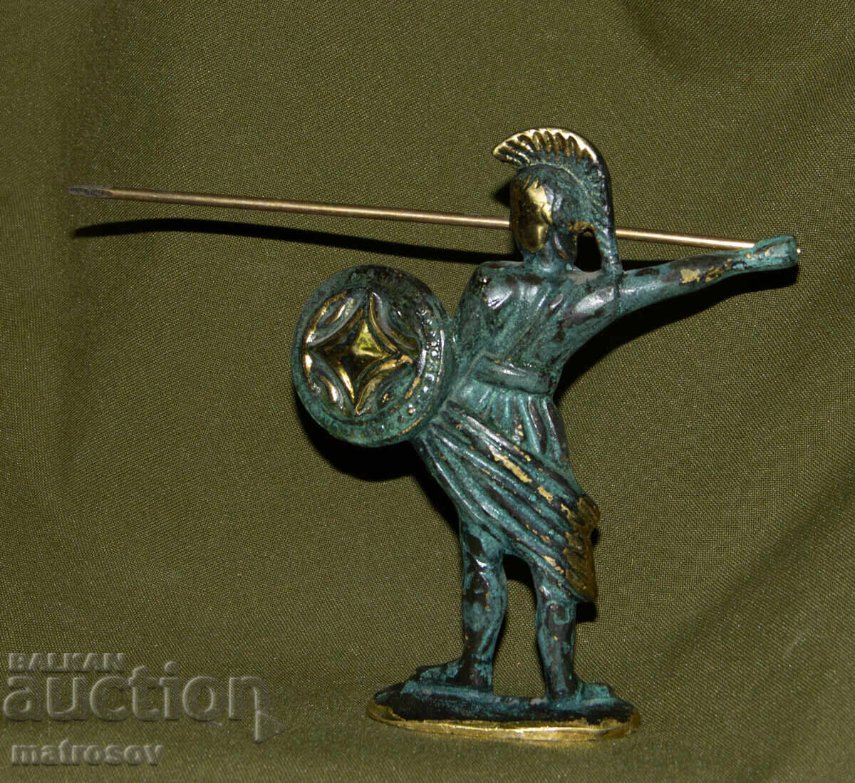 Delivery of Bronze figure Greek mythology warrior