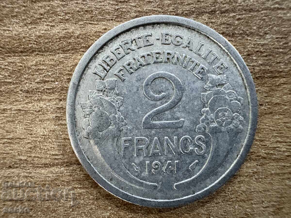 Франция - 2 франка (1941) Франция - 2 франка (1941)