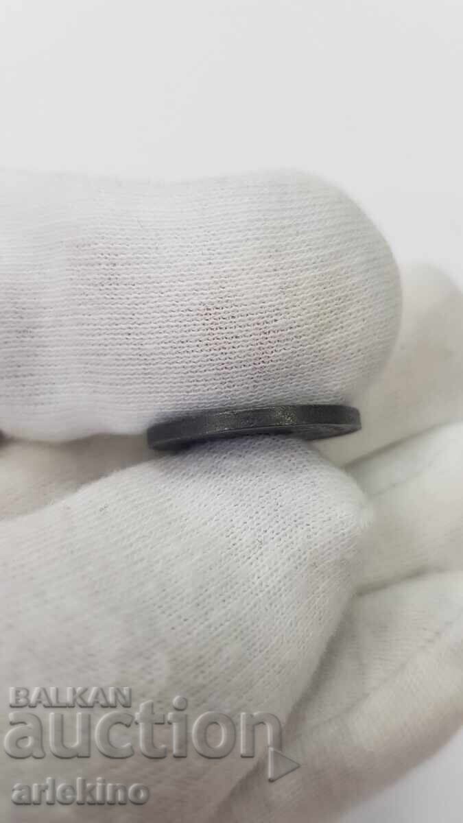 Прекрасна българска царска монета 20 стотинки 1917 г. цинк - 5