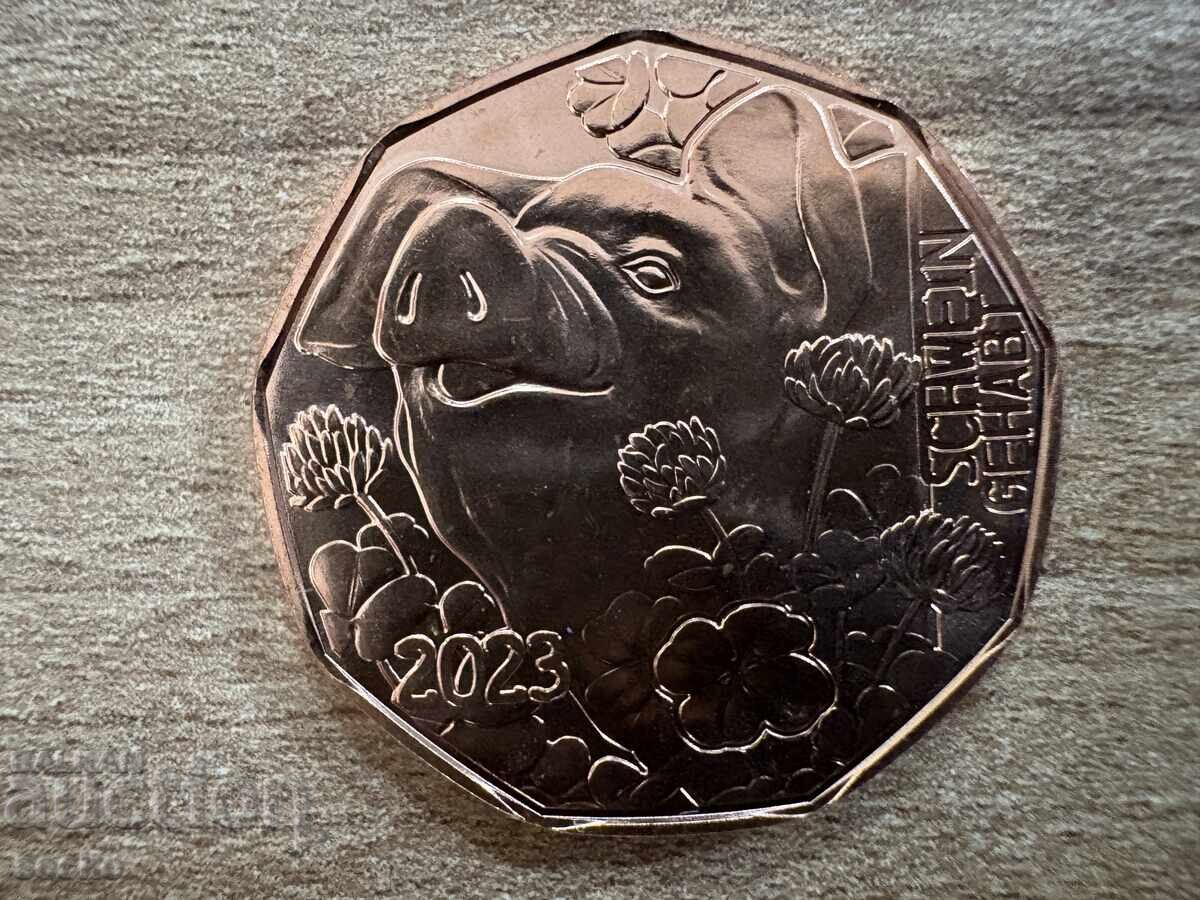 Austria - 5 Euro (2023) - The Popular Pig with price 15.00 BGN | € 7.67