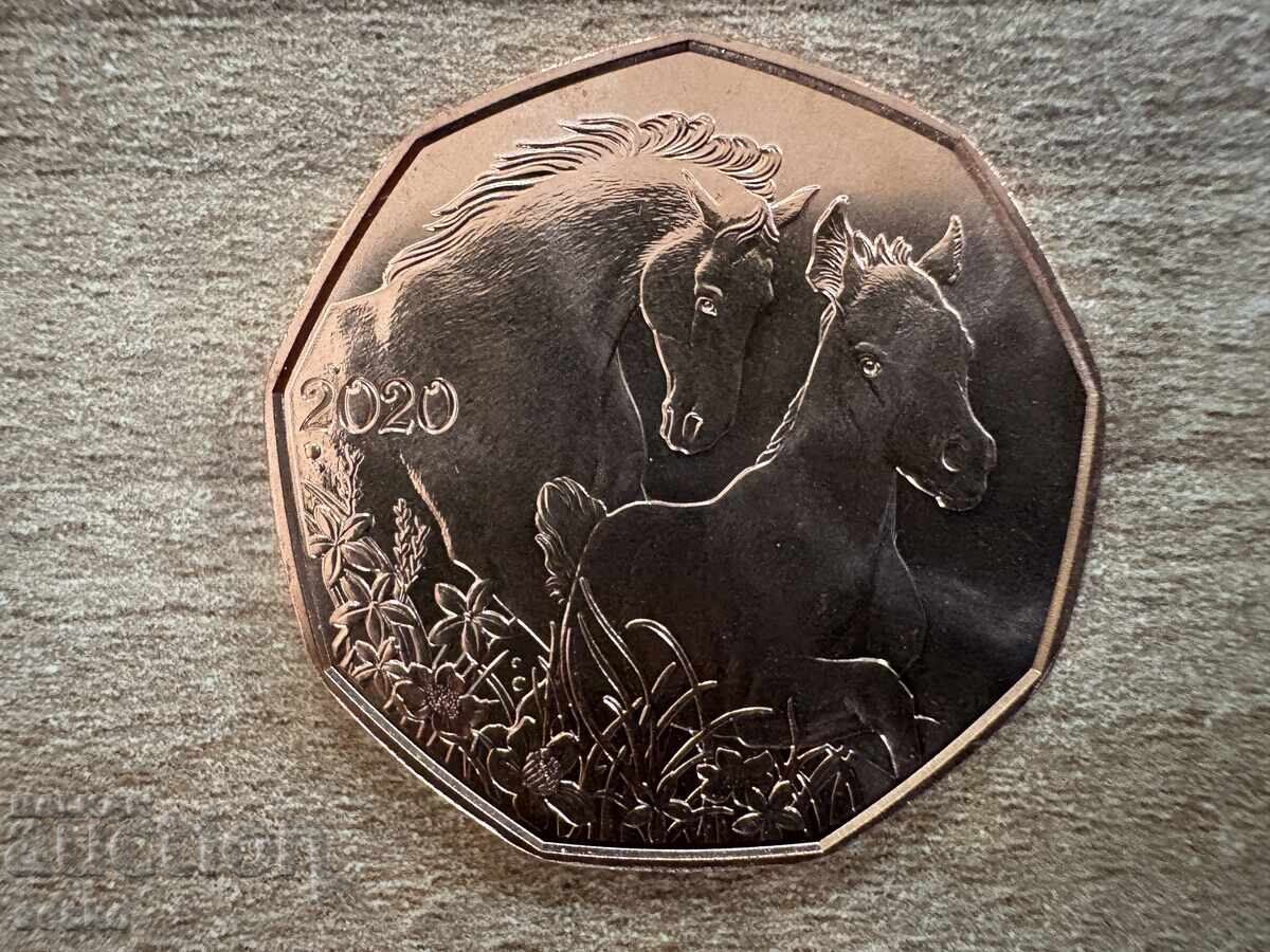 Austria - 5 euro (2020) - Prieteni pentru o viață - Cai cu preț 15.00 BGN | € 7.67