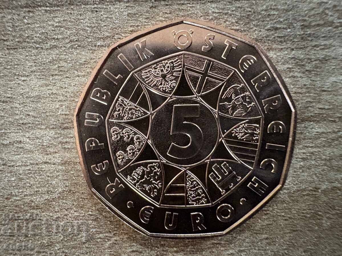 Austria - 5 euro (2020) - Prieteni pentru o viață - Cai