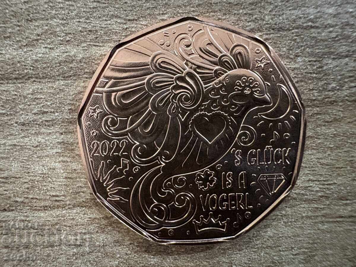 Austria - 5 Euro (2022) - Happiness is a bird with price 15.00 BGN | € 7.67 Austria - 5 Euro (2022) - Happiness is a bird with price 15.00 BGN | € 7.67