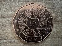 Австрия - 5 евро (2022) - Щастието е птица