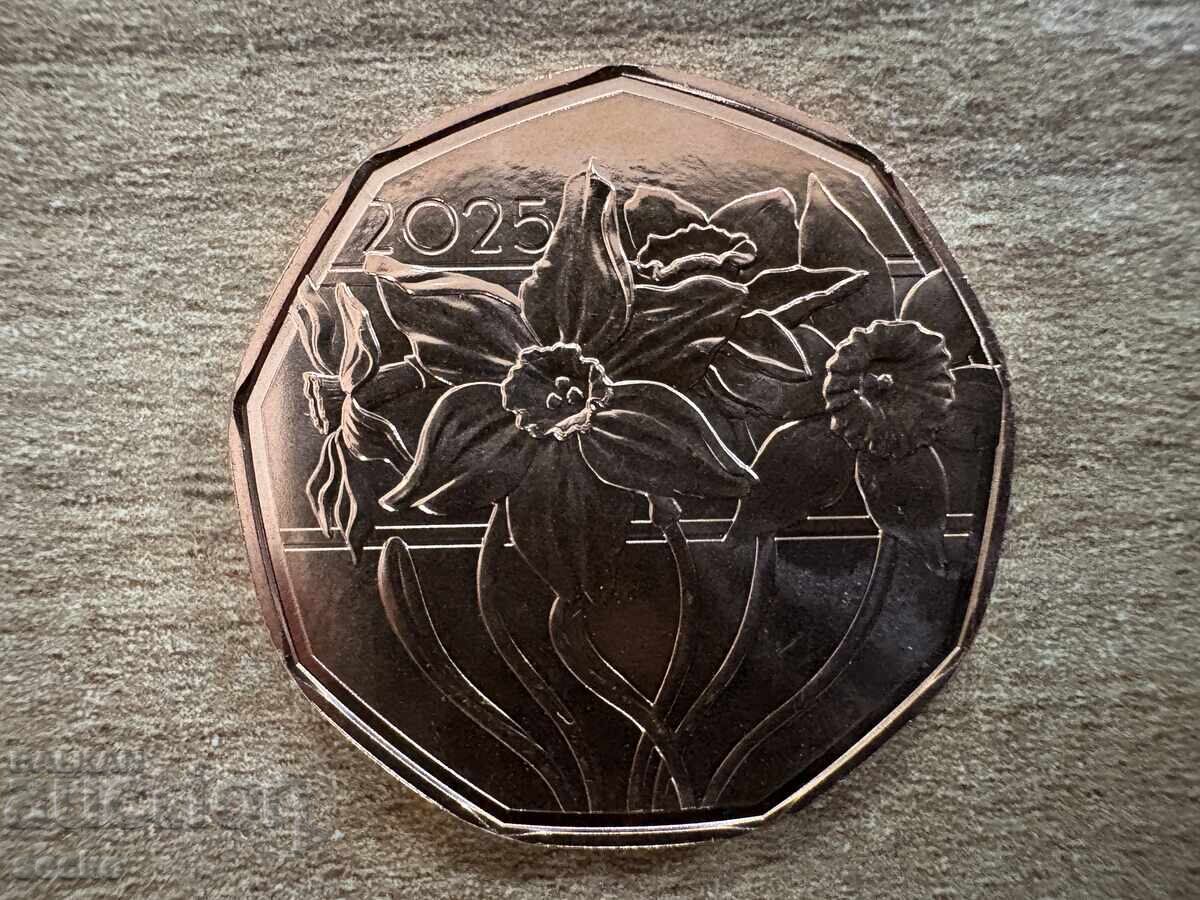 Austria - 5 euro (2025) - Sărbătoarea noului început - Narcis cu preț 15.00 BGN | € 7.67