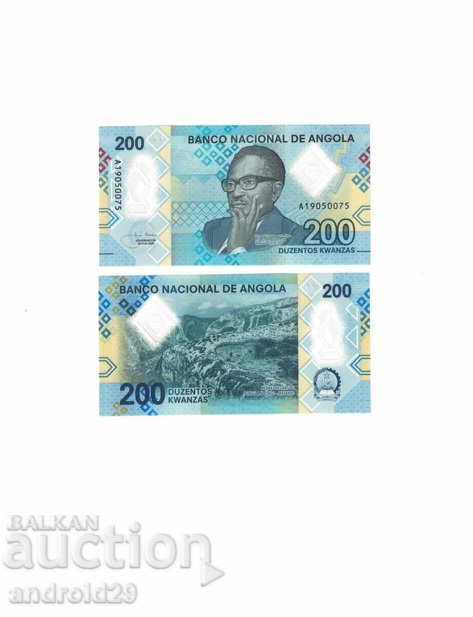 200 Κουάνζα 2020 Ανγκόλα UNC / Τραπεζογραμμάτιο / Πολυμερές με τιμή 4.00 BGN | € 2.05