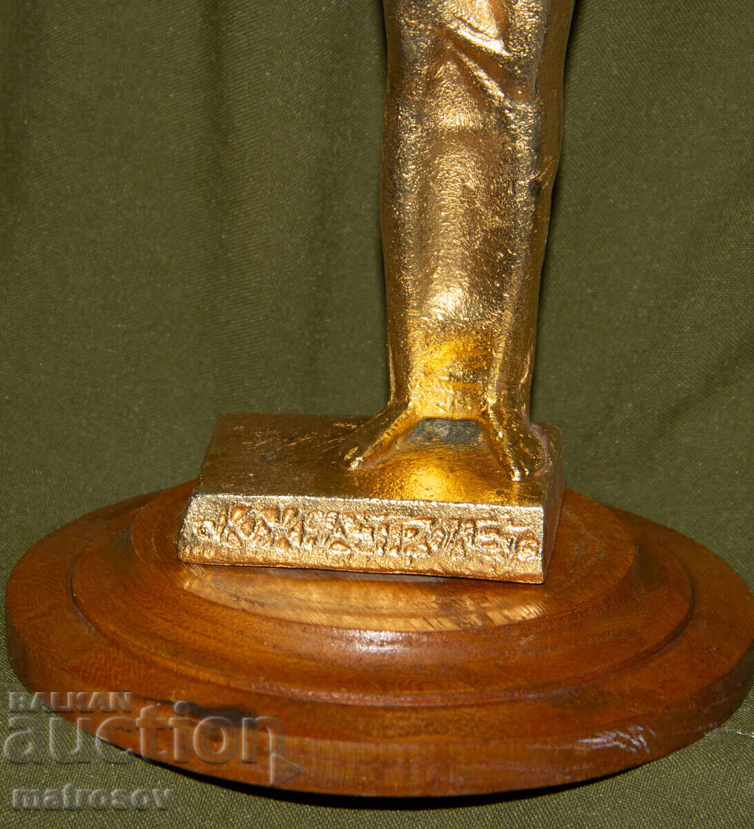 Sculptură din bronz de autor, figură stilizată - 5