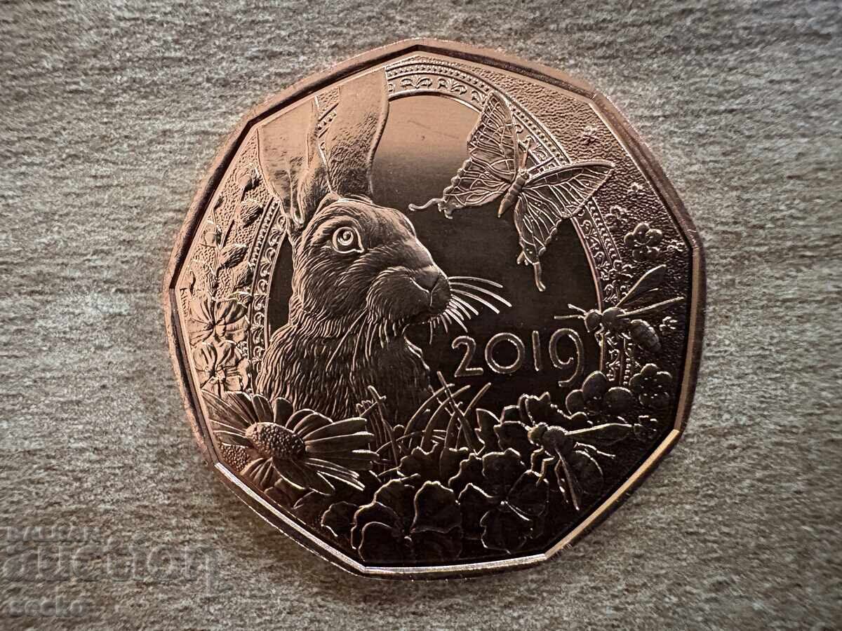 Austria - 5 Euro (2019) - Easter Bunny with price 15.00 BGN | € 7.67