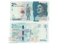 2000 Pesos 2022 Colombia UNC / Banknote