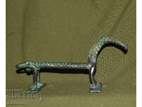 Sculptură mică din bronz, originală, cal