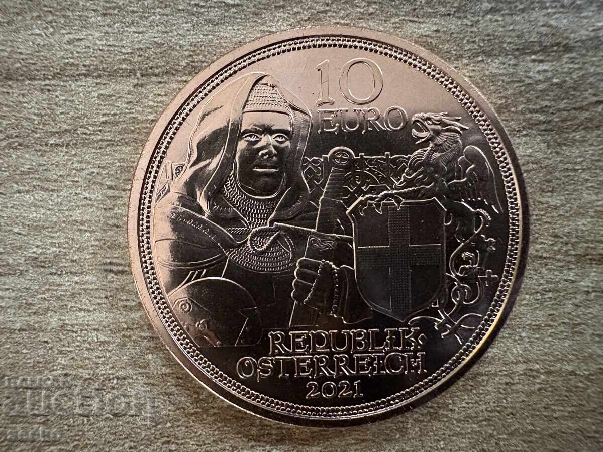 Австрия - 10 евро (2021) - Рицарски истории - Братство