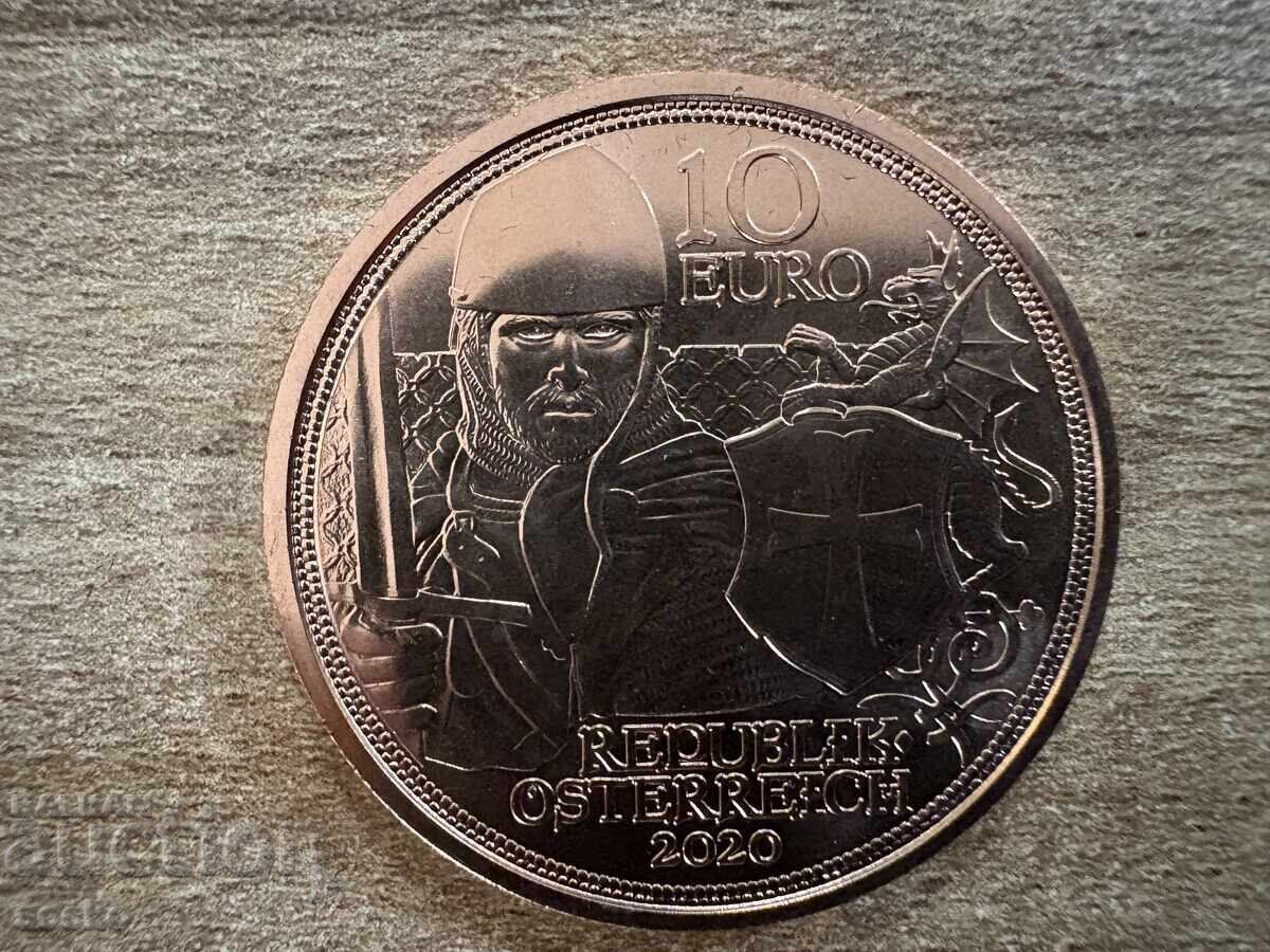 Austria - 10 Euro (2020) - With Chainmail and Sword - Courage