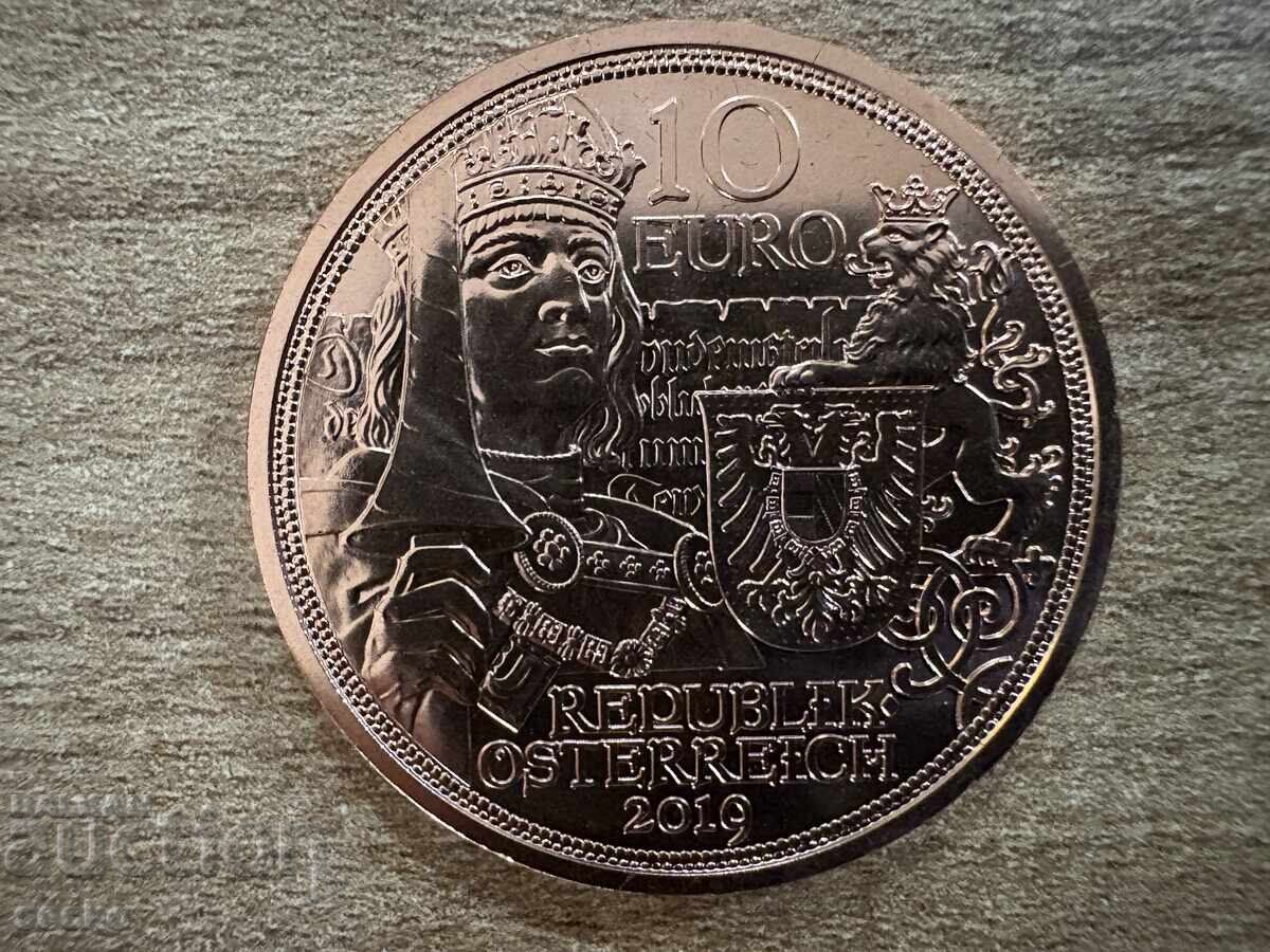 Austria - 10 Euro (2019) - With Chainmail and Sword - Chivalry