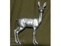 Statuetă decorativă metalică sculptură căprioară