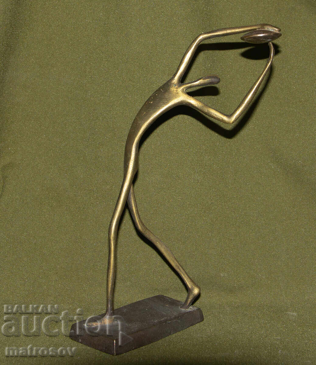 Auction  Original Bronze Sculpture of a Nude Athlete