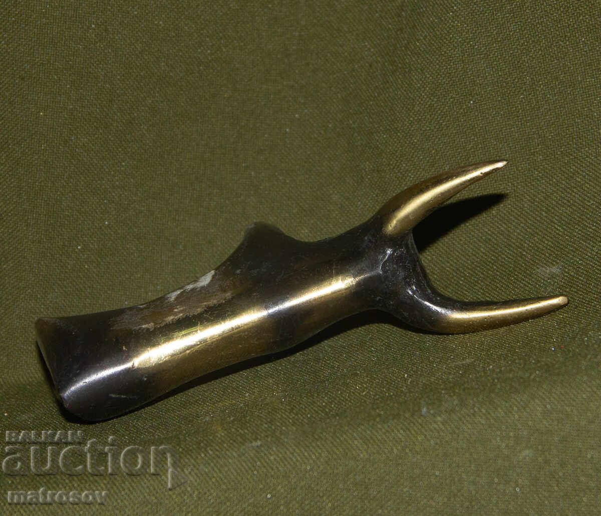 Μικρό χάλκινο γλυπτό ταύρου, χειροποίητο - 5