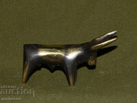 Μικρό χάλκινο γλυπτό ταύρου, χειροποίητο