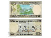 500 Francs 2019 Rwanda UNC / Banknote