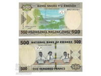 500 Franci 2019 Rwanda UNC / Bancnotă