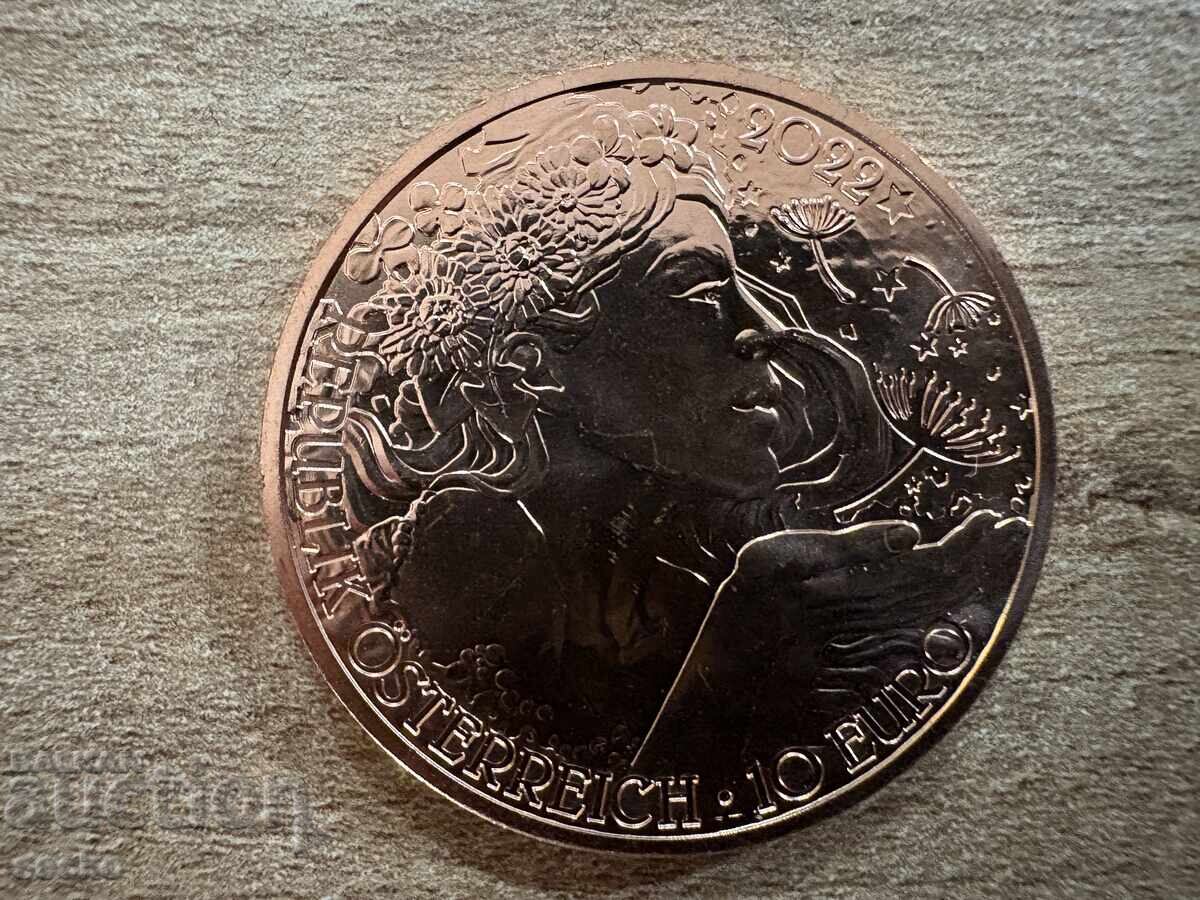 Αυστρία - 10 ευρώ (2022) - Γλώσσα των χρωμάτων - Αγριοράδικο