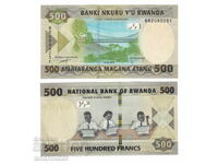 1000 Франка 2019 Руанда UNC / Банкнота