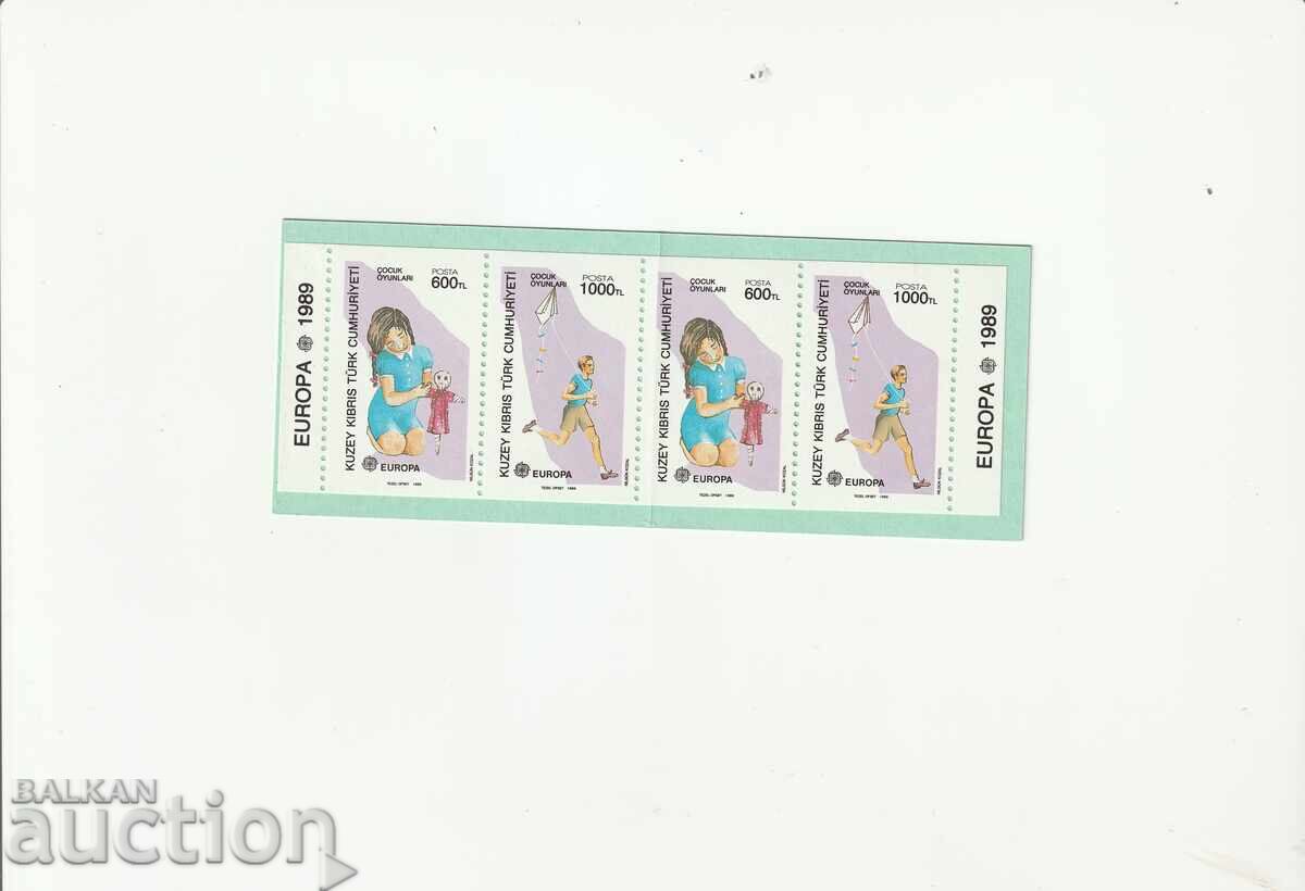 Κύπρος - Τουρκία 1989 - Ευρώπη - καρτελάκι καθαρό