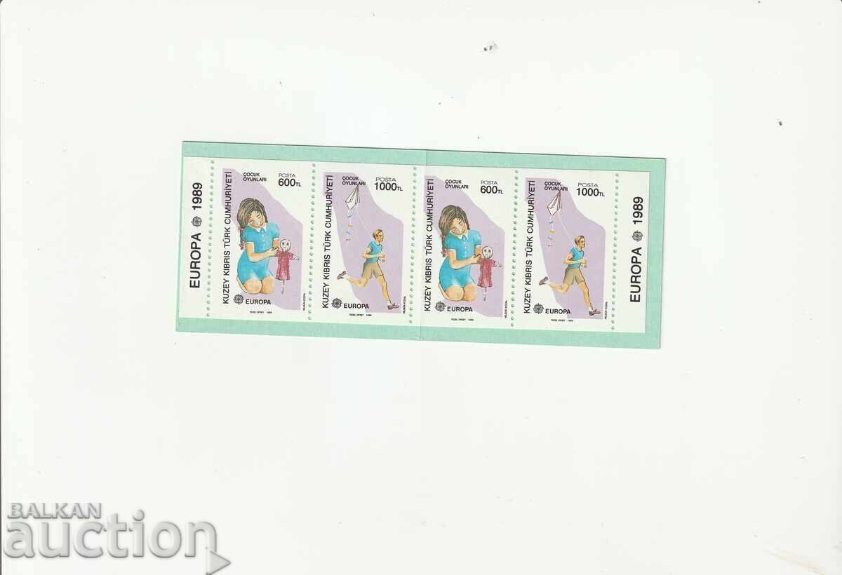 Кипър - Турция 1989г. ЕВРОПА -карнетка чисти