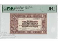 Olanda 1 Gulden 1938 Pick 61 PMG Choice UNC 64 EPQ