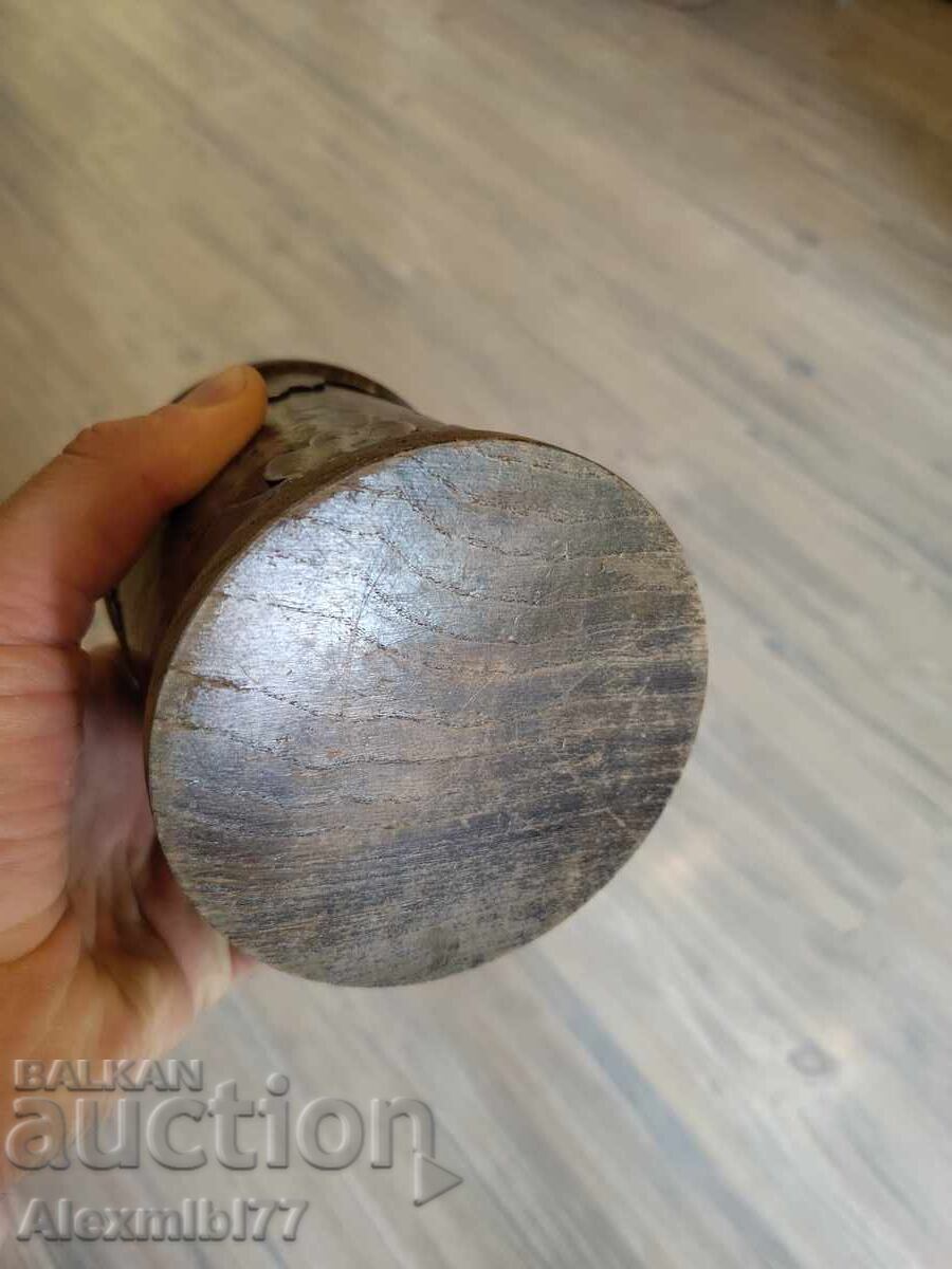 Antique metal box - wooden lid, retro-medieval style - 6 Antique metal box - wooden lid, retro-medieval style - 6