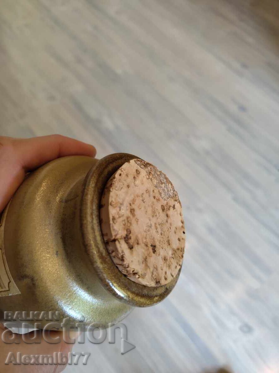 Παράδοση Αντίκα γαλλικό κεραμικό δοχείο μουστάρδας Armand Bizouard Amora