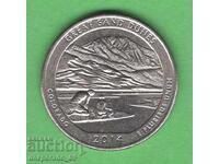 (¯`'•.¸ 25 cents 2014 D USA (Great Sands Dunes) ¸.•'´¯)