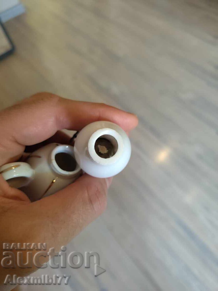 Small porcelain retro gas lamp - floral design - 6 Small porcelain retro gas lamp - floral design - 6