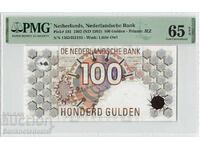 Olanda 100 Gulden 1992 Pick 101 PMG Gem UNC 65 EPQ