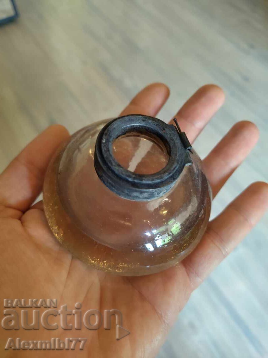 Old English glass inkwell for pen Old English glass inkwell for pen