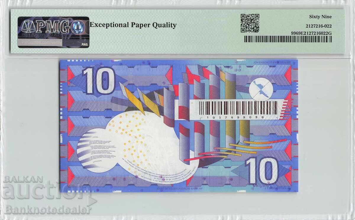 Ολλανδία 10 Γκίλντερ 1997 Pick 99 PMG Superb Gem UNC 69 EPQ με τιμή 320.00 BGN | € 163.61