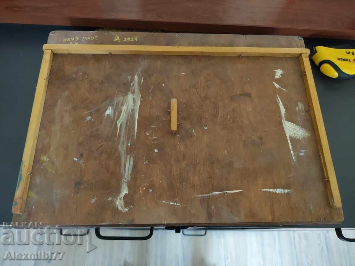 Used wooden box for an artist, type of tabletop easel - 5 Used wooden box for an artist, type of tabletop easel - 5