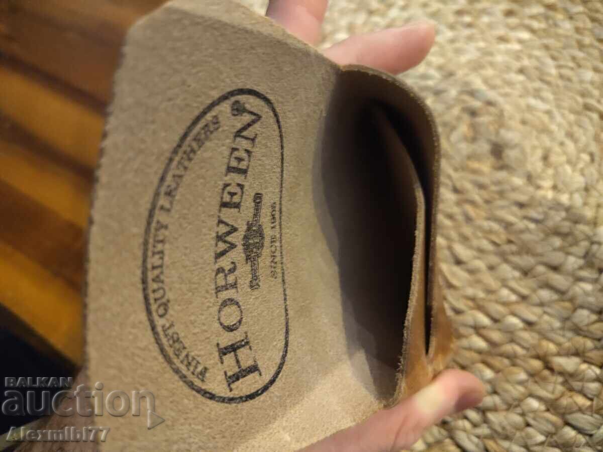 Livrarea Portofel de afaceri de lux pentru bărbați din piele naturală Horween