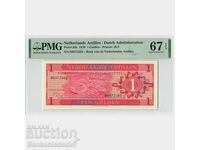 Netherlands Antilles 1 Gulden 1970 Pick 20a PMG Superb Gem