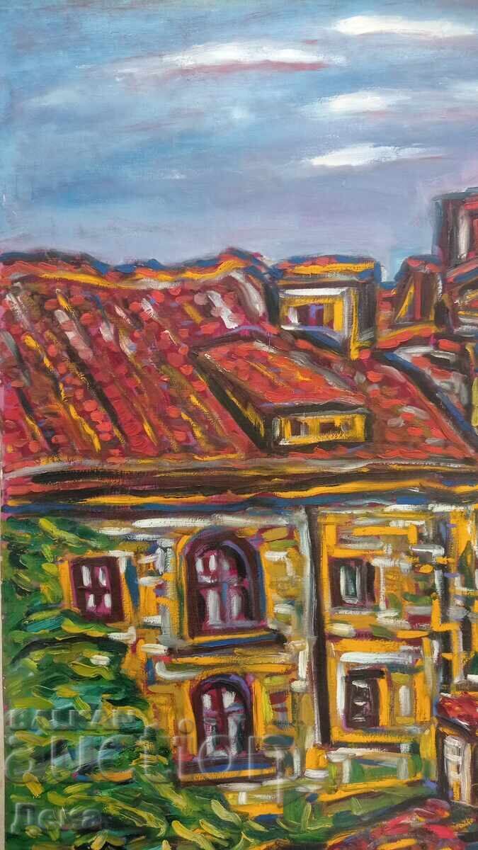 Interesting old painting with price 120.00 BGN | € 61.36